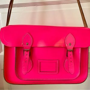 Pink Cambridge Satchel Shoulder Bag